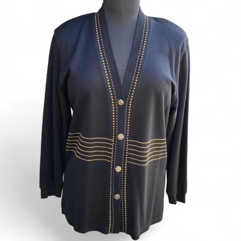 Vintage Black Cardigan